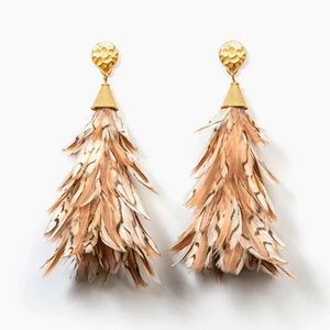 Brackish Quail Feather Earrings